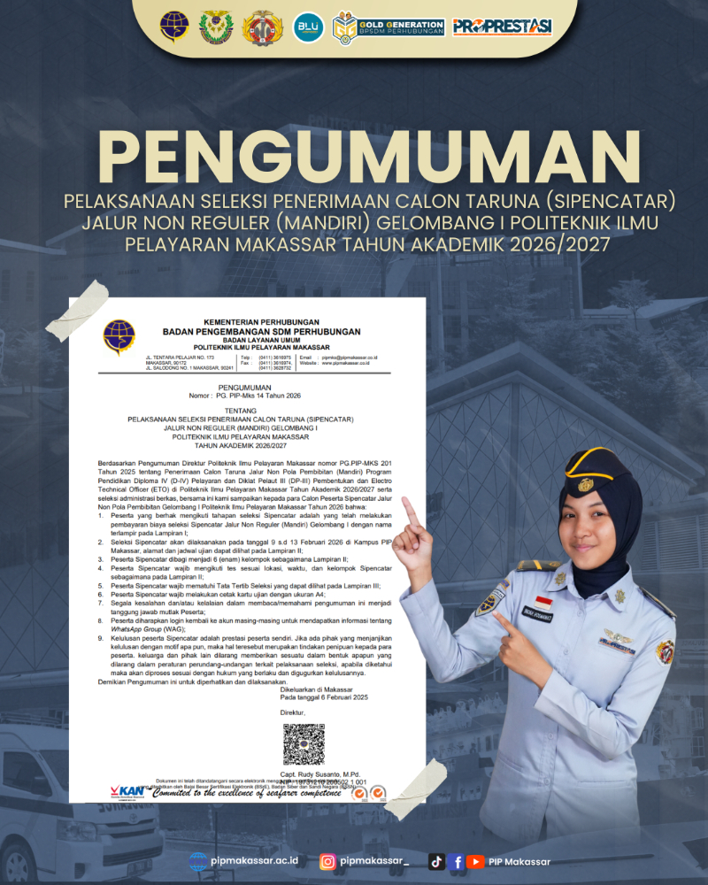 PIP Makassar - POLITEKNIK ILMU PELAYARAN MAKASSAR